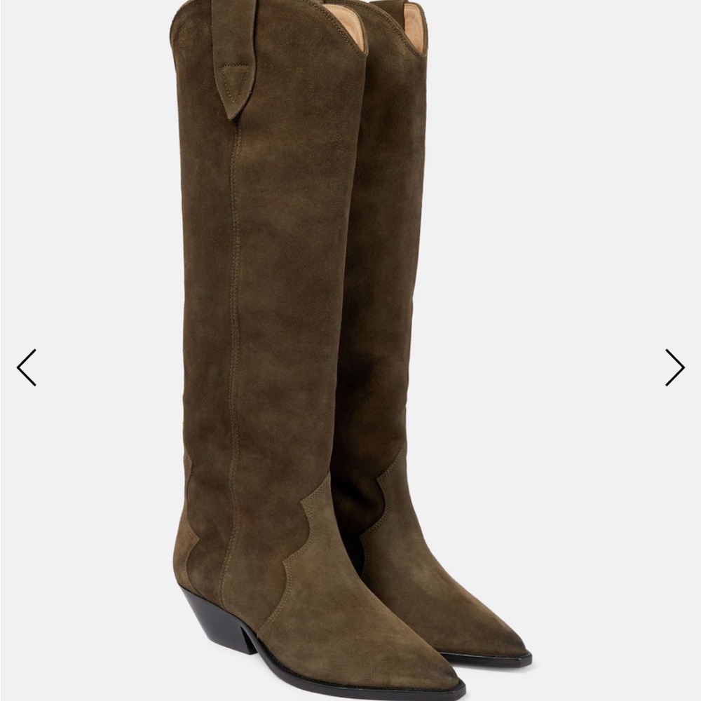 Isabel Marant Denvee knee-high boot in Khaki (size 38)